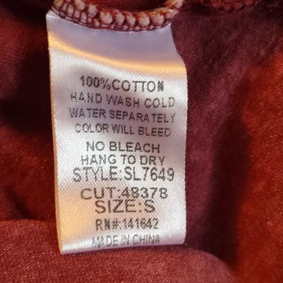 She+Sky raspberry brushed ruched bell sleeve size S top - Picture 9 of 9